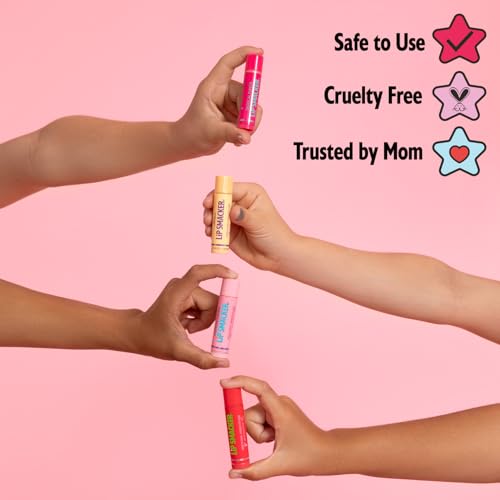 Lip Smacker Hello Kitty Lip Balm, Ice Cream Flavored Moisturizing, Smoothing Soft Shine, Hydrating & Protecting Fun Tasty Flavors, Cruelty-Free - Ice Cream(Packaging may vary)